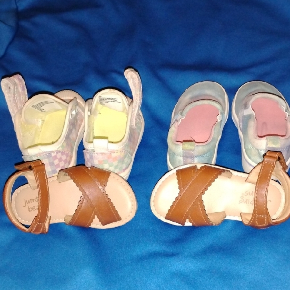Cat & Jack Brown and Pink Kids Sneakers